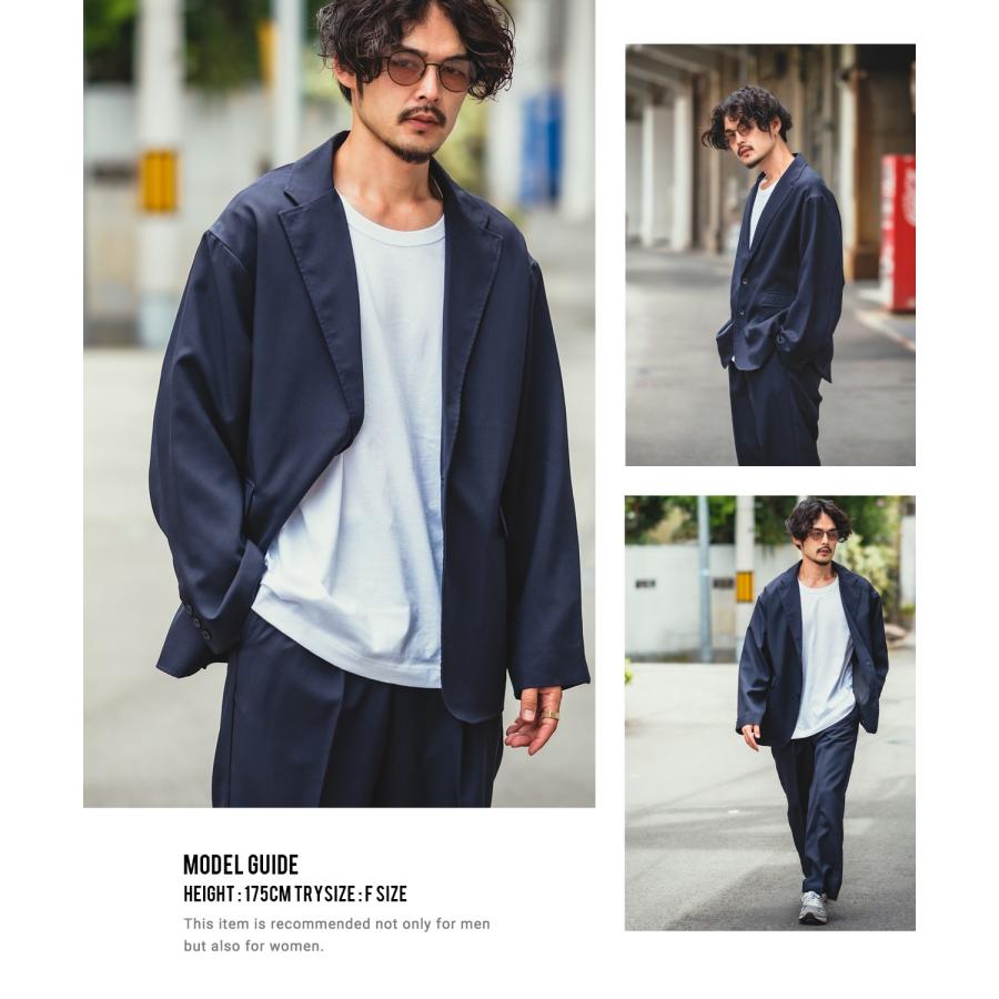 ジャケット メンズ NULL ヌル テーラードジャケット セットアップ オーバーサイズ ビッグサイズ ゆったり シンプル ベーシック カジュアル ストリート きれいめ | improves | 12