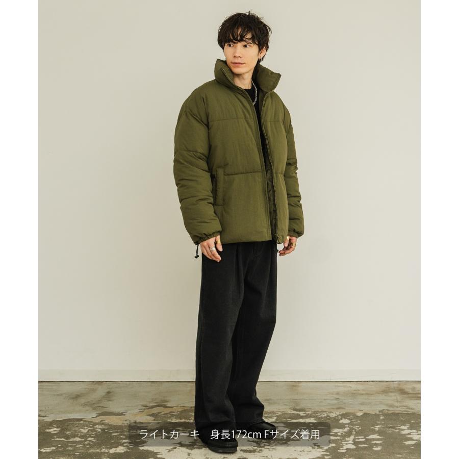 ダウンジャケット メンズ 中綿 ナイロン パデッド ペディン ジャンパー ブルゾン アウター 防寒 オーバーサイズ ビッグサイズ 大きいサイズ ゆったり カジュアル | improves | 14