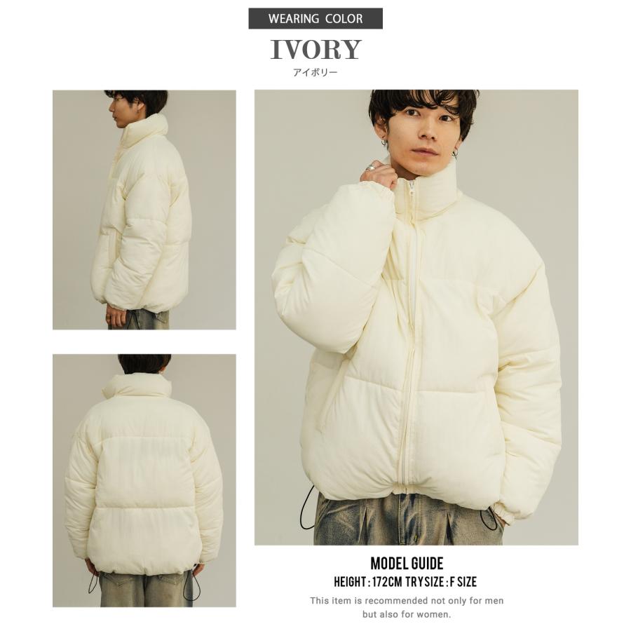 ダウンジャケット メンズ 中綿 ナイロン パデッド ペディン ジャンパー ブルゾン アウター 防寒 オーバーサイズ ビッグサイズ 大きいサイズ ゆったり カジュアル | improves | 15