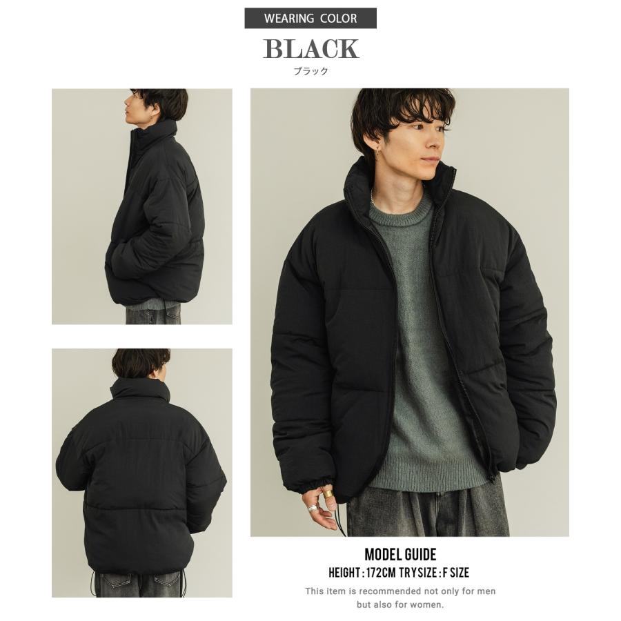 ダウンジャケット メンズ 中綿 ナイロン パデッド ペディン ジャンパー ブルゾン アウター 防寒 オーバーサイズ ビッグサイズ 大きいサイズ ゆったり カジュアル | improves | 04