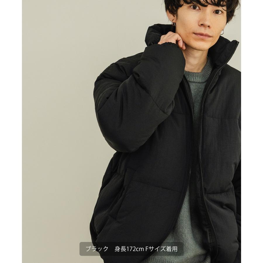 ダウンジャケット メンズ 中綿 ナイロン パデッド ペディン ジャンパー ブルゾン アウター 防寒 オーバーサイズ ビッグサイズ 大きいサイズ ゆったり カジュアル | improves | 07