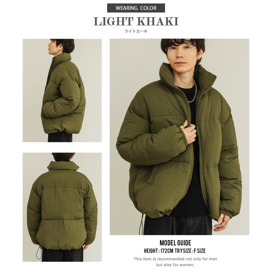 ダウンジャケット メンズ 中綿 ナイロン パデッド ペディン ジャンパー ブルゾン アウター 防寒 オーバーサイズ ビッグサイズ 大きいサイズ ゆったり カジュアル | improves | 09
