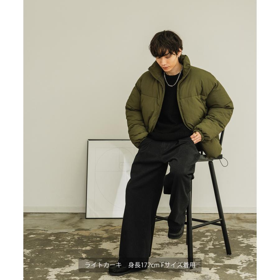 ダウンジャケット メンズ 中綿 ナイロン パデッド ペディン ジャンパー ブルゾン アウター 防寒 オーバーサイズ ビッグサイズ 大きいサイズ ゆったり カジュアル | improves | 11