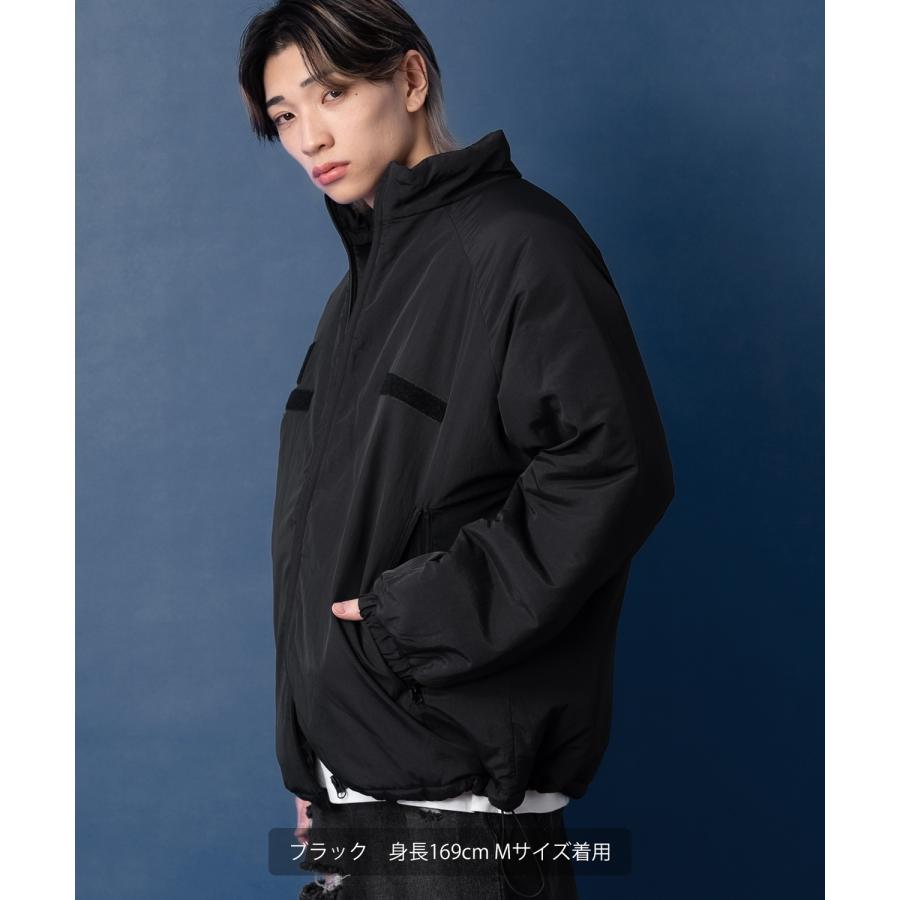 ダウンジャケット メンズ 中綿 ナイロン レベル7 ミリタリー ジャンパー ブルゾン アウター 防寒 オーバーサイズ ビッグサイズ 大きいサイズ ゆったり アメカジ | improves | 05