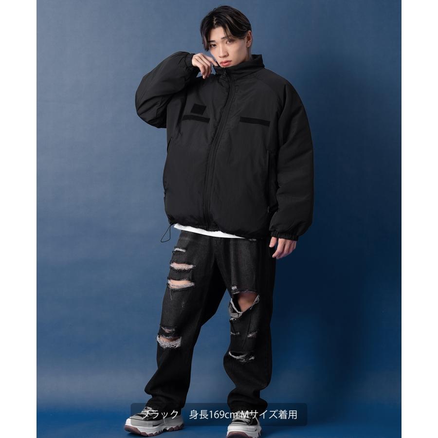 ダウンジャケット メンズ 中綿 ナイロン レベル7 ミリタリー ジャンパー ブルゾン アウター 防寒 オーバーサイズ ビッグサイズ 大きいサイズ ゆったり アメカジ | improves | 10