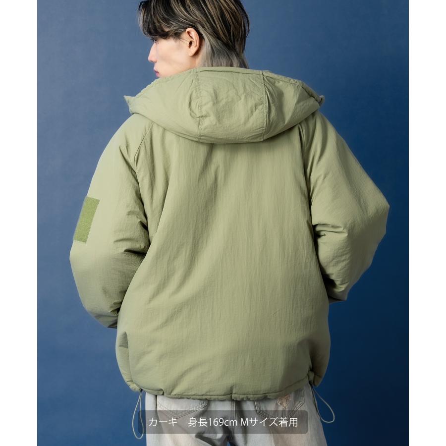 juemi ダウンジャケット フード付き カーキ アウター ブルゾン 楽天市場】ミリタリージャケット メンズ 中綿ジャケット ダウン