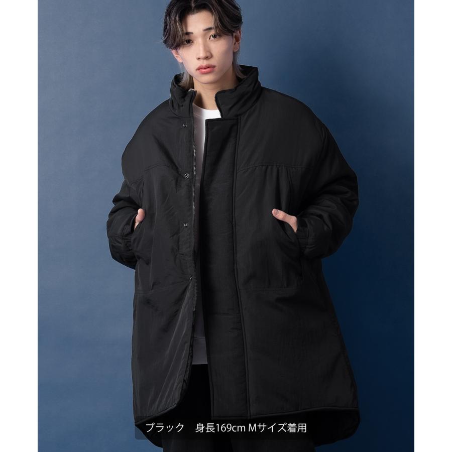 ダウンジャケット メンズ 中綿 ナイロン モンスターパーカー ダウンコート ミリタリー アウター 防寒 オーバーサイズ ビッグサイズ 大きいサイズ ゆったり | improves | 04