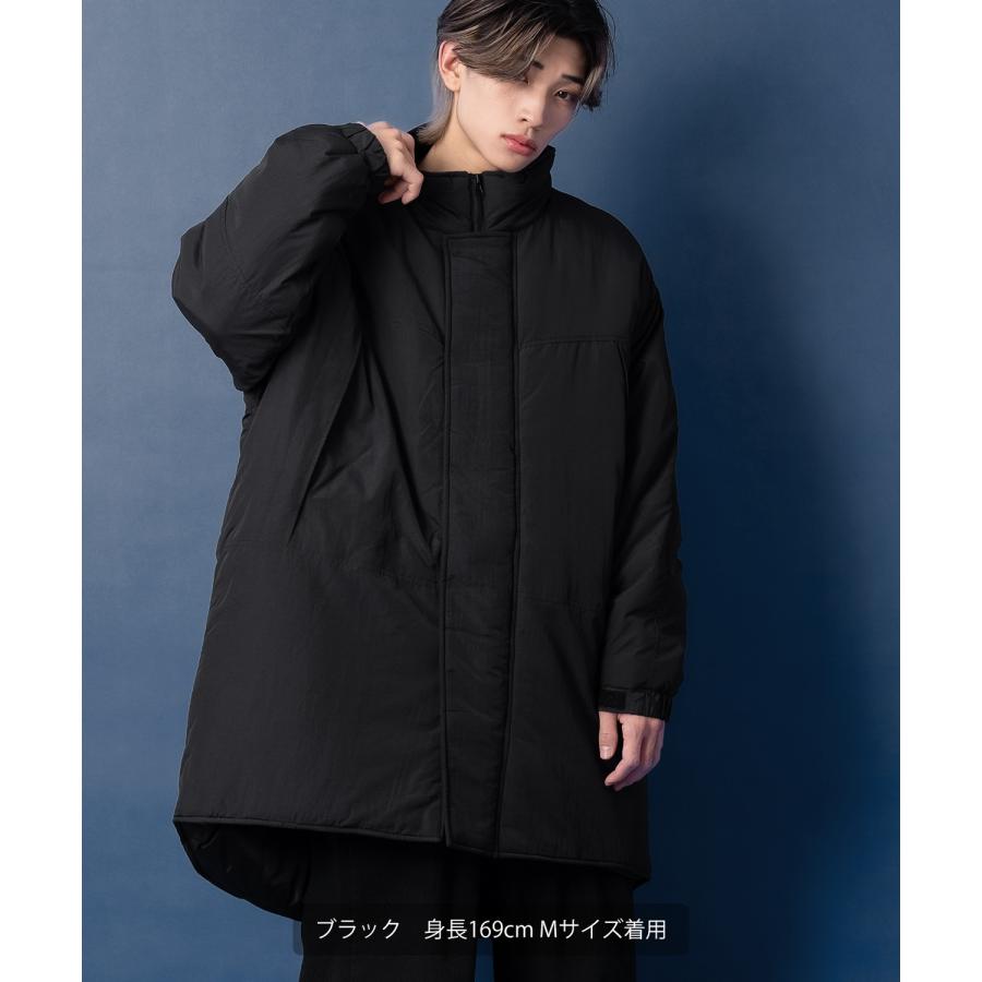 ダウンジャケット メンズ 中綿 ナイロン モンスターパーカー ダウンコート ミリタリー アウター 防寒 オーバーサイズ ビッグサイズ 大きいサイズ ゆったり | improves | 05