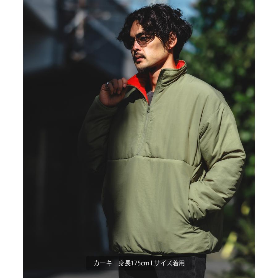 ダウンジャケット メンズ 中綿 ナイロン ハーフジップ ジャンパー ブルゾン アウター 防寒 オーバーサイズ ビッグサイズ 大きいサイズ ゆったり カジュアル | improves | 16