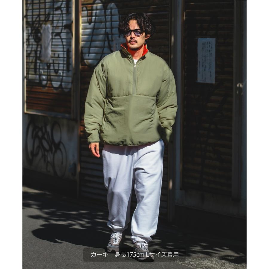 ダウンジャケット メンズ 中綿 ナイロン ハーフジップ ジャンパー ブルゾン アウター 防寒 オーバーサイズ ビッグサイズ 大きいサイズ ゆったり カジュアル | improves | 18