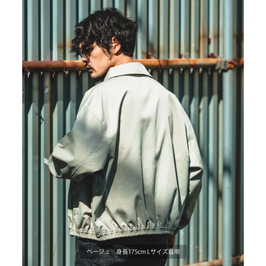 ウイングトップ メンズ NULL ヌル ブルゾン ツイル スウィングトップ オーバーサイズ ビッグサイズ 大きい カジュアル シンプル ストリート スケーター アメカジ | improves | 11