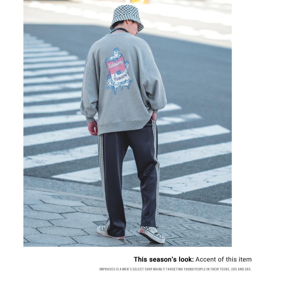 トラックパンツ メンズ NULL ヌル テープ ライン ジャージ イージーパンツ トレーニングパンツ ストリート 韓国ファッション スケーター 古着MIX レトロ | improves | 14