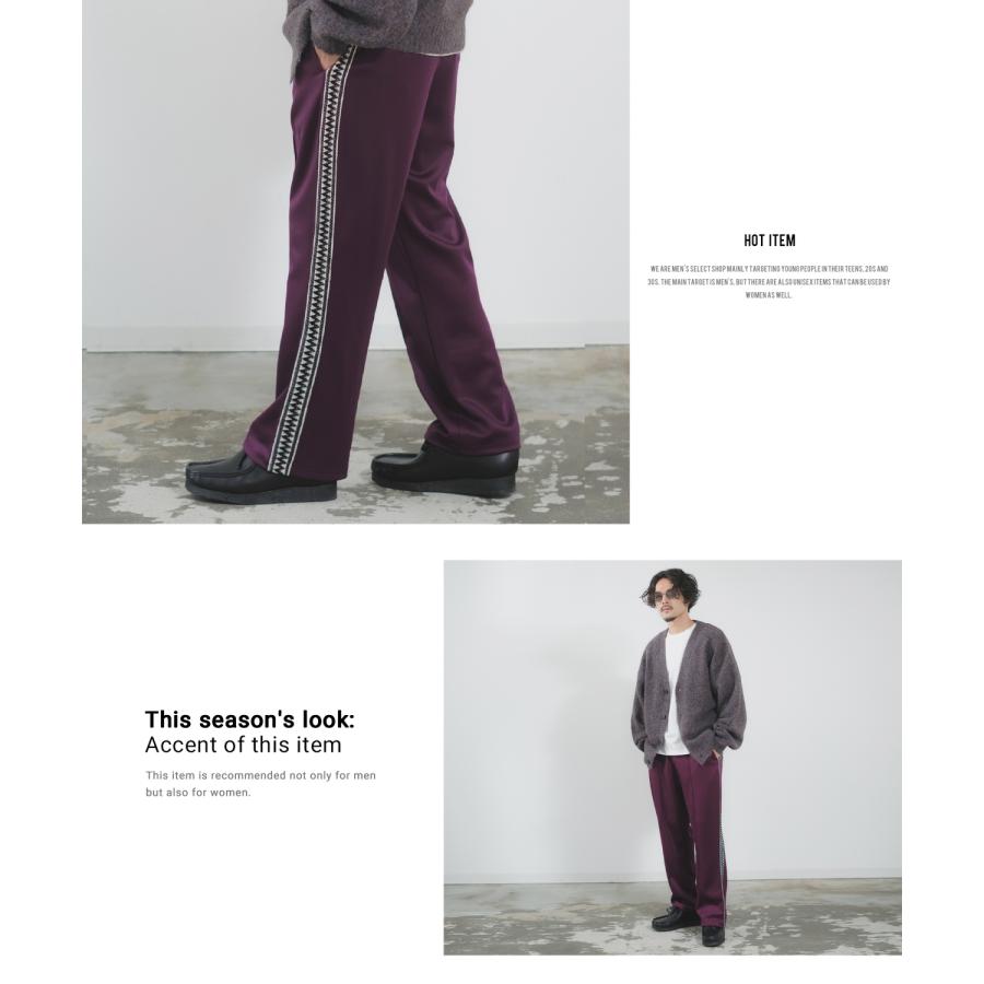 トラックパンツ メンズ NULL ヌル テープ ライン ジャージ イージーパンツ トレーニングパンツ ストリート 韓国ファッション スケーター 古着MIX レトロ | improves | 19