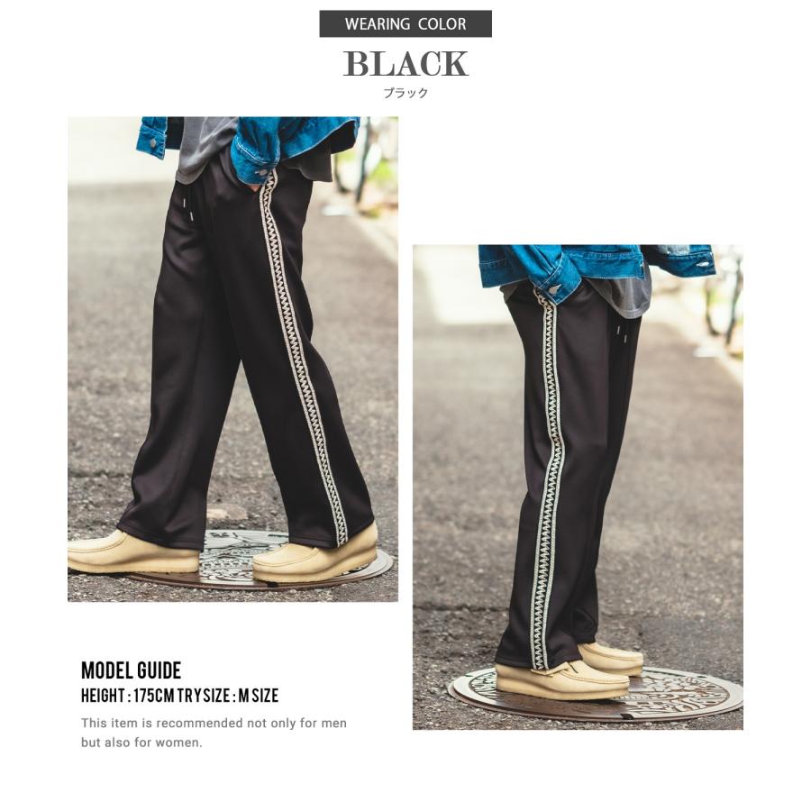 トラックパンツ メンズ NULL ヌル テープ ライン ジャージ イージーパンツ トレーニングパンツ ストリート 韓国ファッション スケーター 古着MIX レトロ | improves | 04