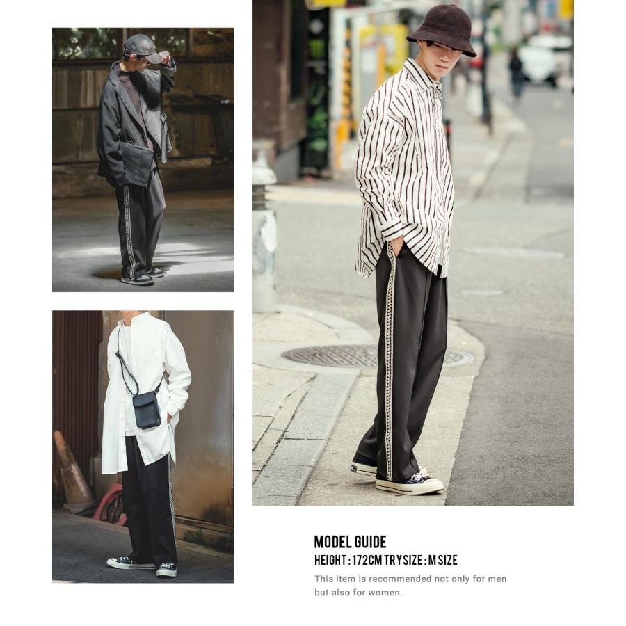 トラックパンツ メンズ NULL ヌル テープ ライン ジャージ イージーパンツ トレーニングパンツ ストリート 韓国ファッション スケーター 古着MIX レトロ | improves | 06