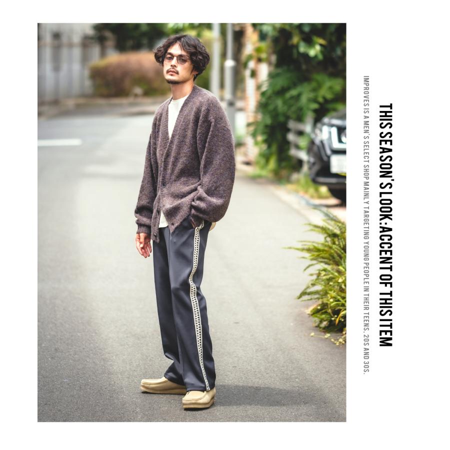 トラックパンツ メンズ NULL ヌル テープ ライン ジャージ イージーパンツ トレーニングパンツ ストリート 韓国ファッション スケーター 古着MIX レトロ | improves | 11