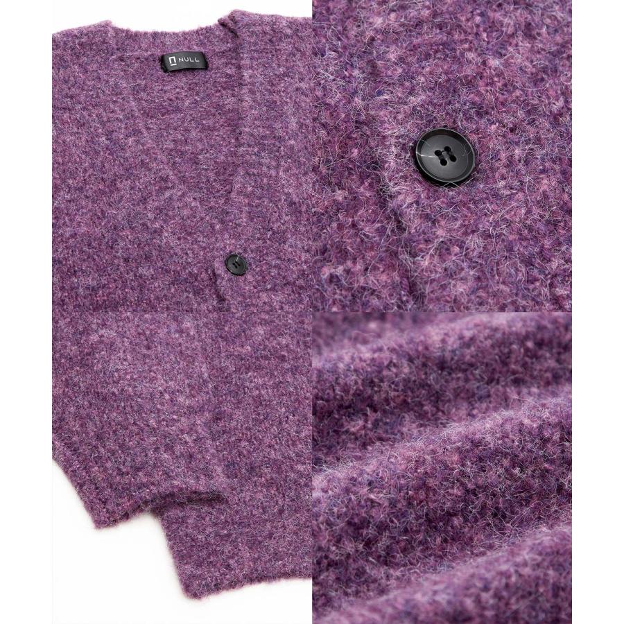 ニットカーディガン メンズ クルーネック ブークレニット 長袖 トップス オーバーサイズ ビッグサイズ 大きいサイズ ゆったり カジュアル シンプル アメカジ | improves | 25