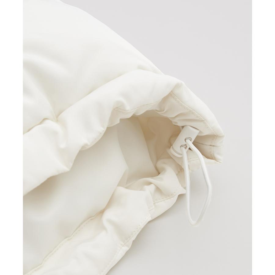 ダウンベスト メンズ UAU ワオ 中綿 フェイクダウン オーバーサイズ 大きめ カジュアル ストリート 韓国ファッション スケーター オフホワイト ブラック | improves | 20