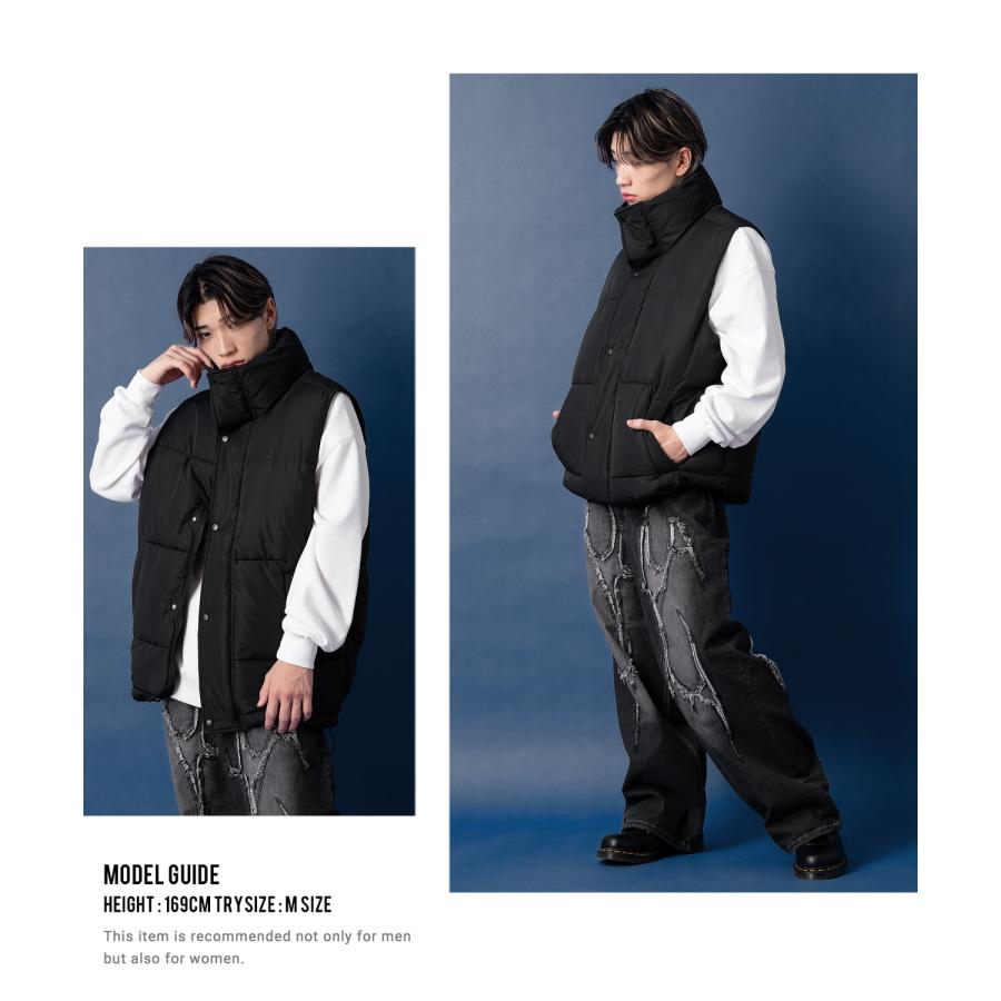 新品未使用　RCWオーバーサイズダウンベスト　ブラウンonesize improves_50476