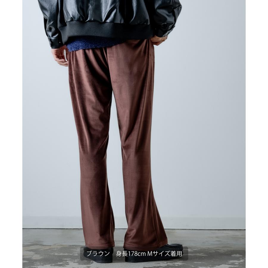 ベロアパンツ メンズ  UAU ワオ ストレート イージーパンツ ワンマイルウェア カジュアル ストリート 韓国ファッション 古着MIX レトロ | improves | 13