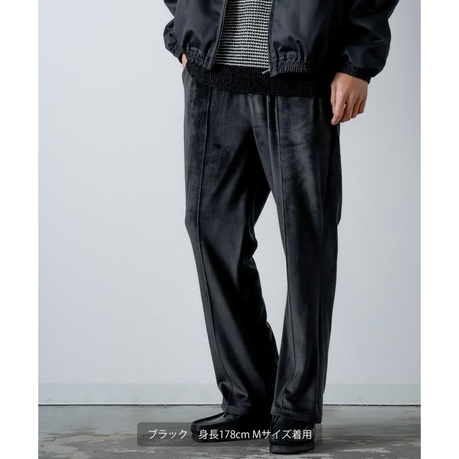 ベロアパンツ メンズ  UAU ワオ ストレート イージーパンツ ワンマイルウェア カジュアル ストリート 韓国ファッション 古着MIX レトロ | improves | 17