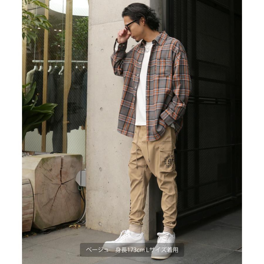 カーゴパンツ メンズ レディース NULL サルエル ジョガー イージー  テーパード  ストレッチ アメカジ カジュアル スケーター ストリート 韓国ファッション | improves | 20