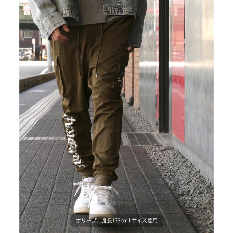 カーゴパンツ メンズ レディース NULL サルエル ジョガー イージー  テーパード  ストレッチ アメカジ カジュアル スケーター ストリート 韓国ファッション | improves | 05