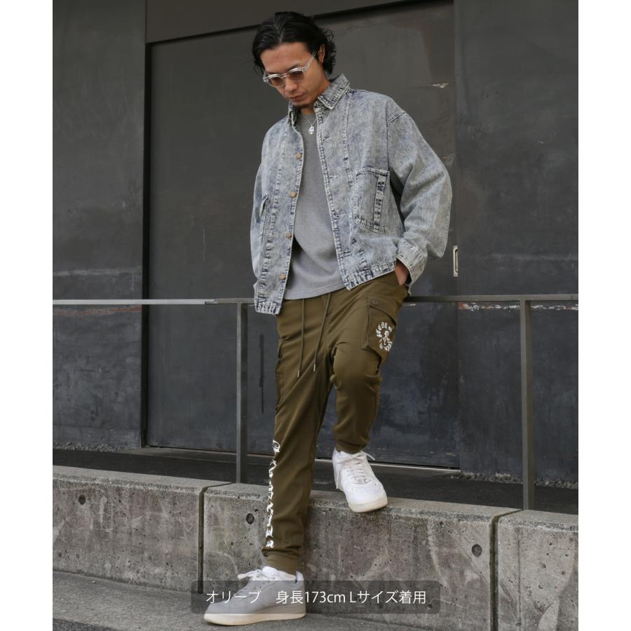 カーゴパンツ メンズ レディース NULL サルエル ジョガー イージー  テーパード  ストレッチ アメカジ カジュアル スケーター ストリート 韓国ファッション | improves | 08