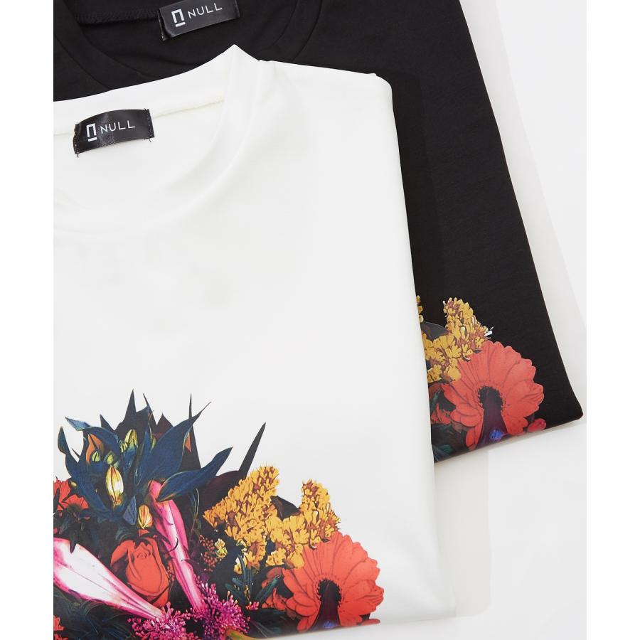 長袖Tシャツ メンズ NULL ヌル ポンチ ドルマンスリーブ フラワープリント カットソー ビッグサイズ オーバーサイズ 大きめ カジュアル ナチュラル モード 韓国 | improves | 16
