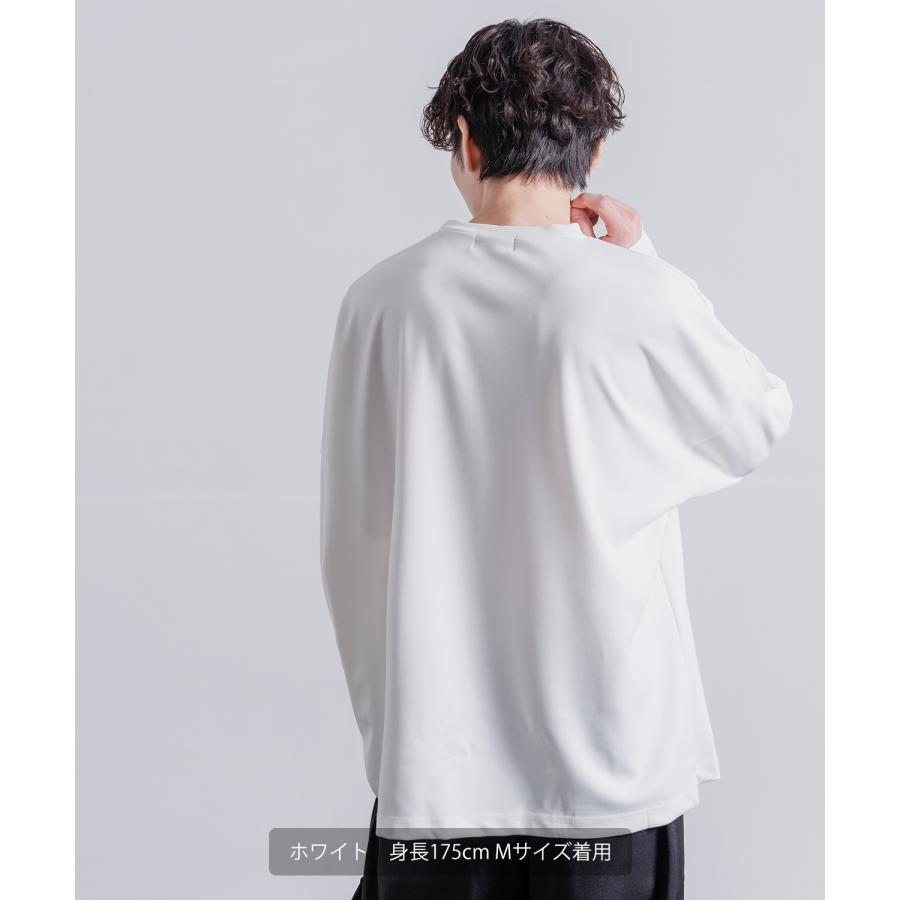 長袖Tシャツ メンズ NULL ヌル ポンチ ドルマンスリーブ フラワープリント カットソー ビッグサイズ オーバーサイズ 大きめ カジュアル ナチュラル モード 韓国 | improves | 05