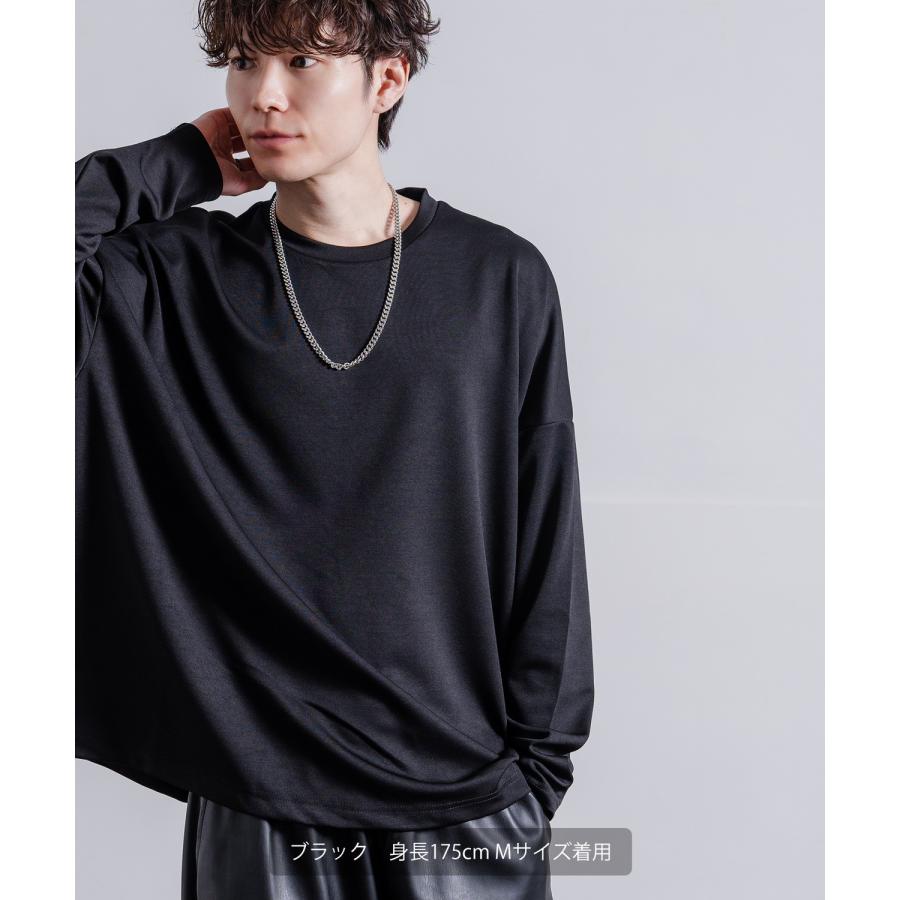 長袖Tシャツ メンズ NULL ヌル ポンチ ドルマンスリーブ バックプリント カットソー ビッグサイズ オーバーサイズ 大きめ カジュアル ナチュラル モード 韓国 | improves | 13