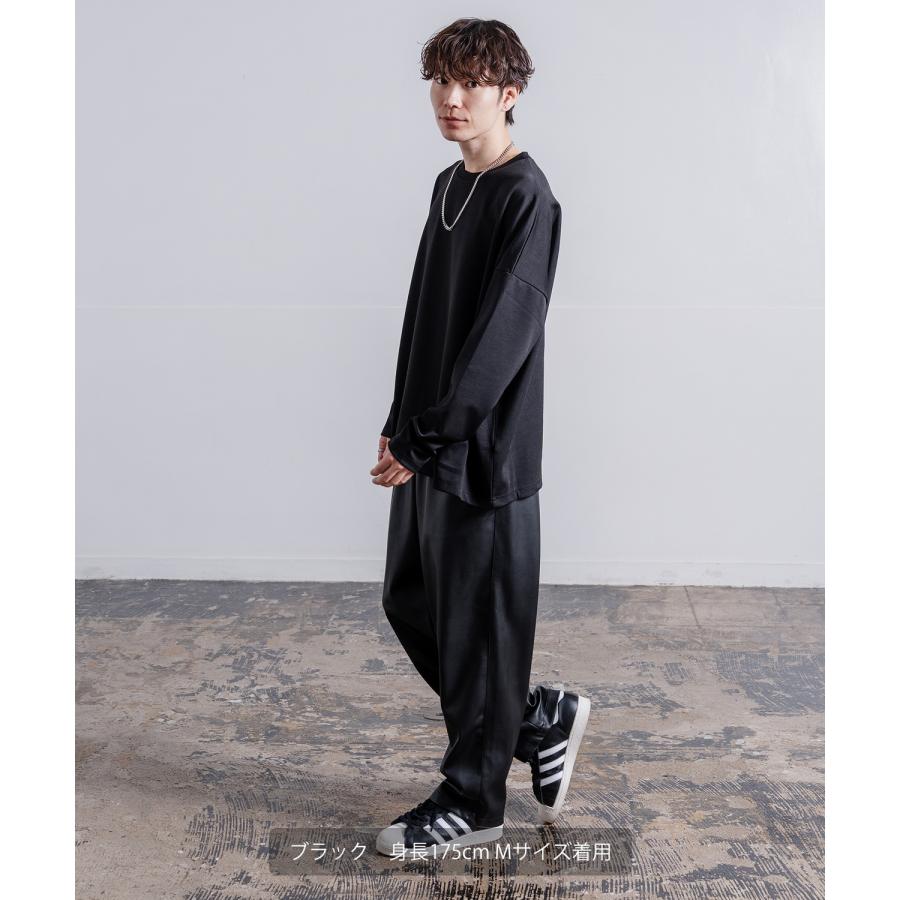 長袖Tシャツ メンズ NULL ヌル ポンチ ドルマンスリーブ バックプリント カットソー ビッグサイズ オーバーサイズ 大きめ カジュアル ナチュラル モード 韓国 | improves | 14