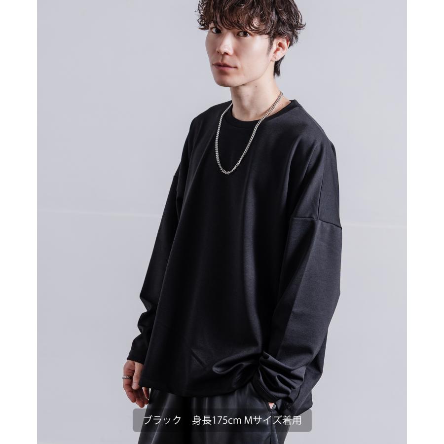 長袖Tシャツ メンズ NULL ヌル ポンチ ドルマンスリーブ バックプリント カットソー ビッグサイズ オーバーサイズ 大きめ カジュアル ナチュラル モード 韓国 | improves | 10