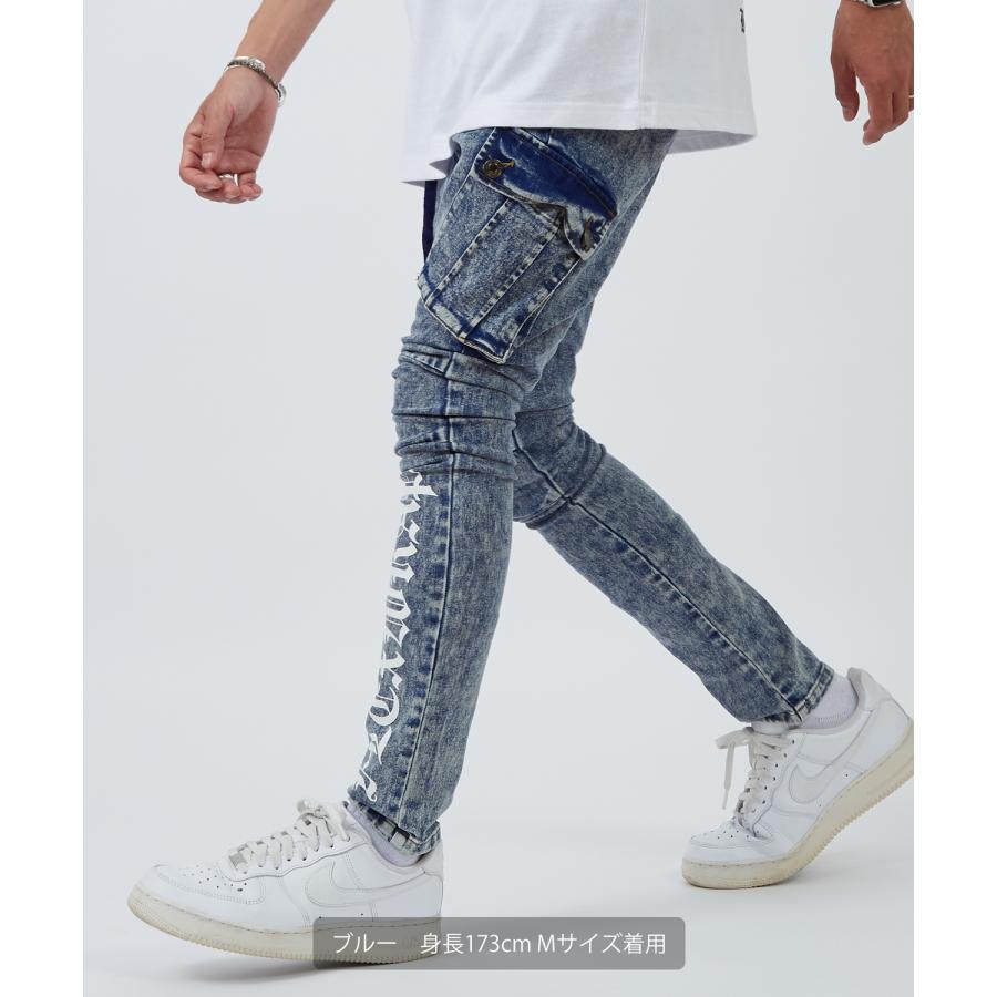 カーゴパンツ メンズ レディース NULL ヌル  ロゴ スリム ジョガー イージー  テーパード  ストレッチ アメカジ カジュアル スケーター ストリート 韓国 | improves | 12