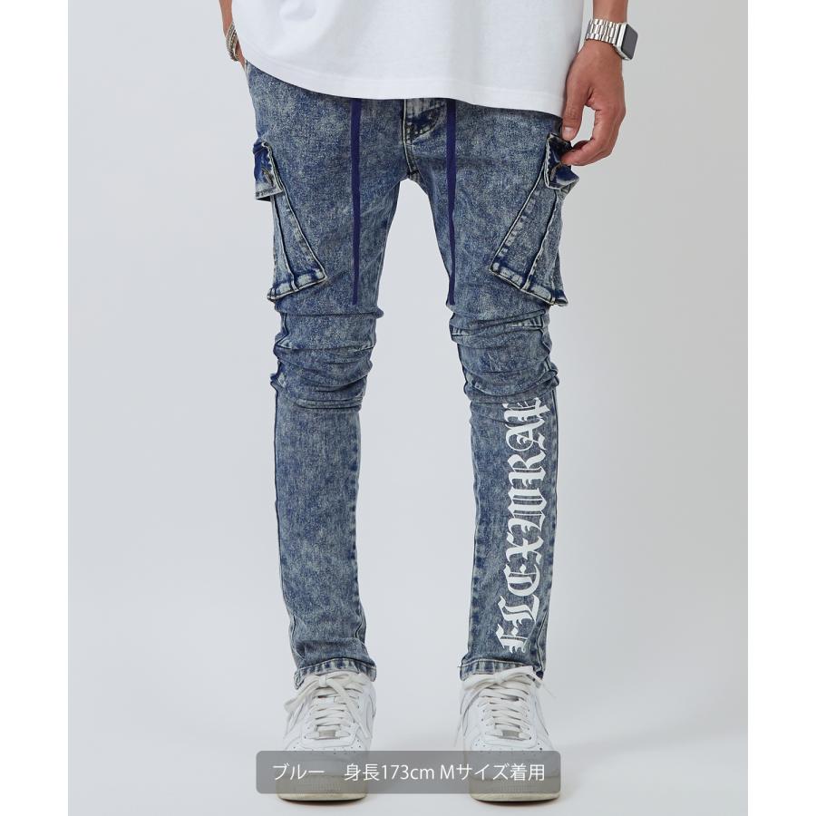 カーゴパンツ メンズ レディース NULL ヌル  ロゴ スリム ジョガー イージー  テーパード  ストレッチ アメカジ カジュアル スケーター ストリート 韓国 | improves | 13