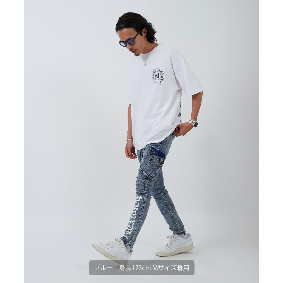 カーゴパンツ メンズ レディース NULL ヌル  ロゴ スリム ジョガー イージー  テーパード  ストレッチ アメカジ カジュアル スケーター ストリート 韓国 | improves | 16