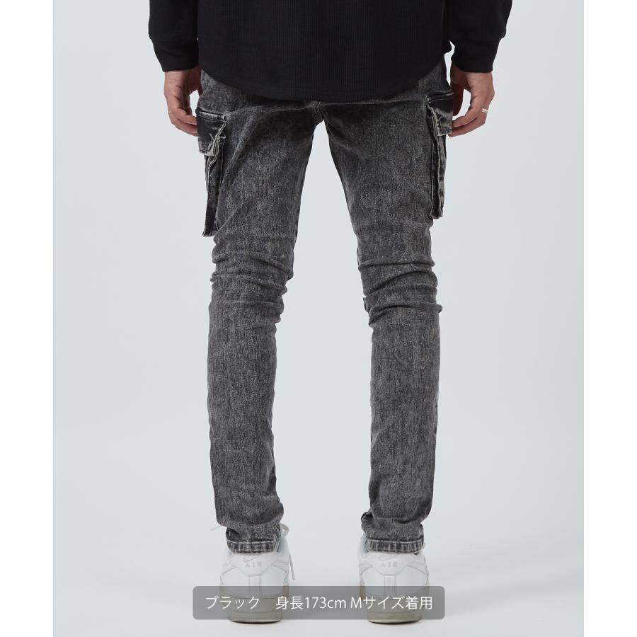 カーゴパンツ メンズ レディース NULL ヌル  ロゴ スリム ジョガー イージー  テーパード  ストレッチ アメカジ カジュアル スケーター ストリート 韓国 | improves | 08