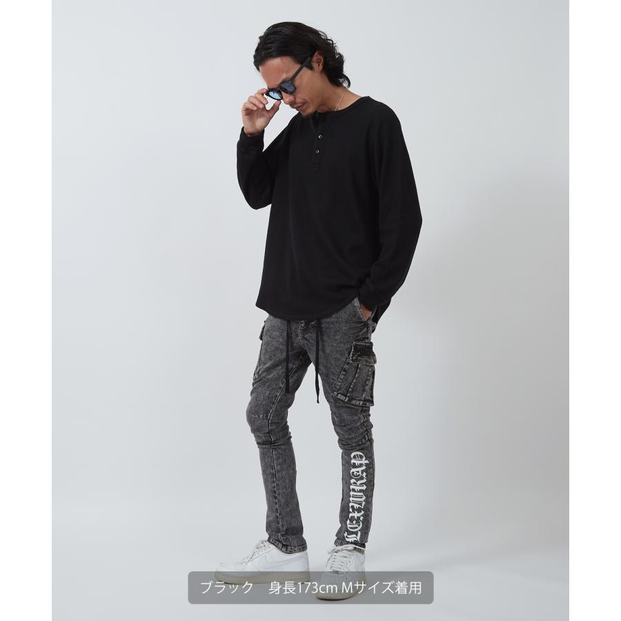 カーゴパンツ メンズ レディース NULL ヌル  ロゴ スリム ジョガー イージー  テーパード  ストレッチ アメカジ カジュアル スケーター ストリート 韓国 | improves | 09