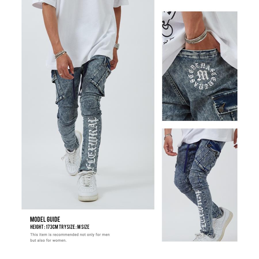 カーゴパンツ メンズ レディース NULL ヌル  ロゴ スリム ジョガー イージー  テーパード  ストレッチ アメカジ カジュアル スケーター ストリート 韓国 | improves | 11