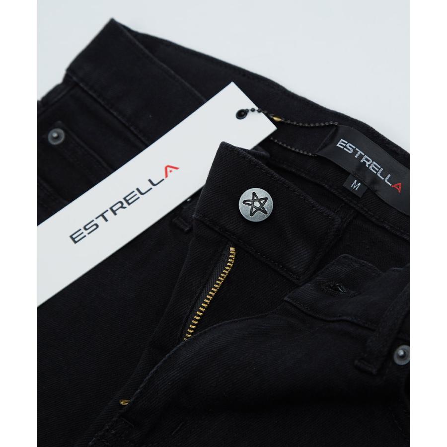 ブラック スリムフィット パンツ ジッパーポケット付き　34inch ブラック スリムフィット パンツ ジッパーポケット付き34inch