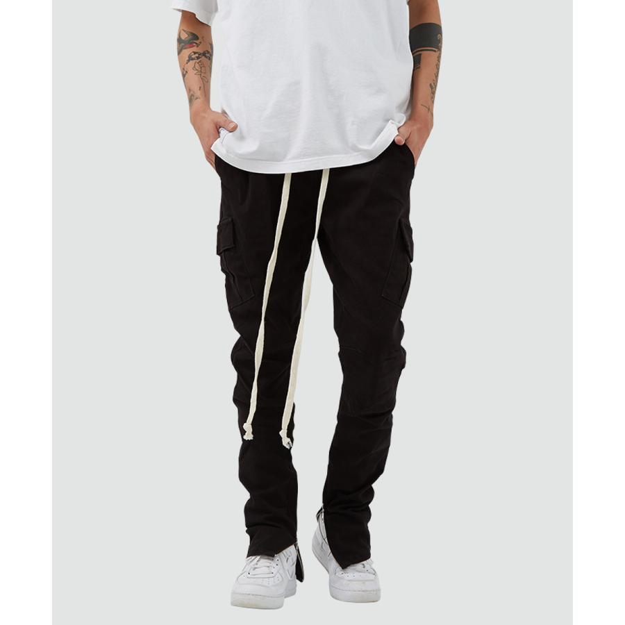 スキニーフィット 裾ジップ カーゴパンツ メンズ | improves | 04