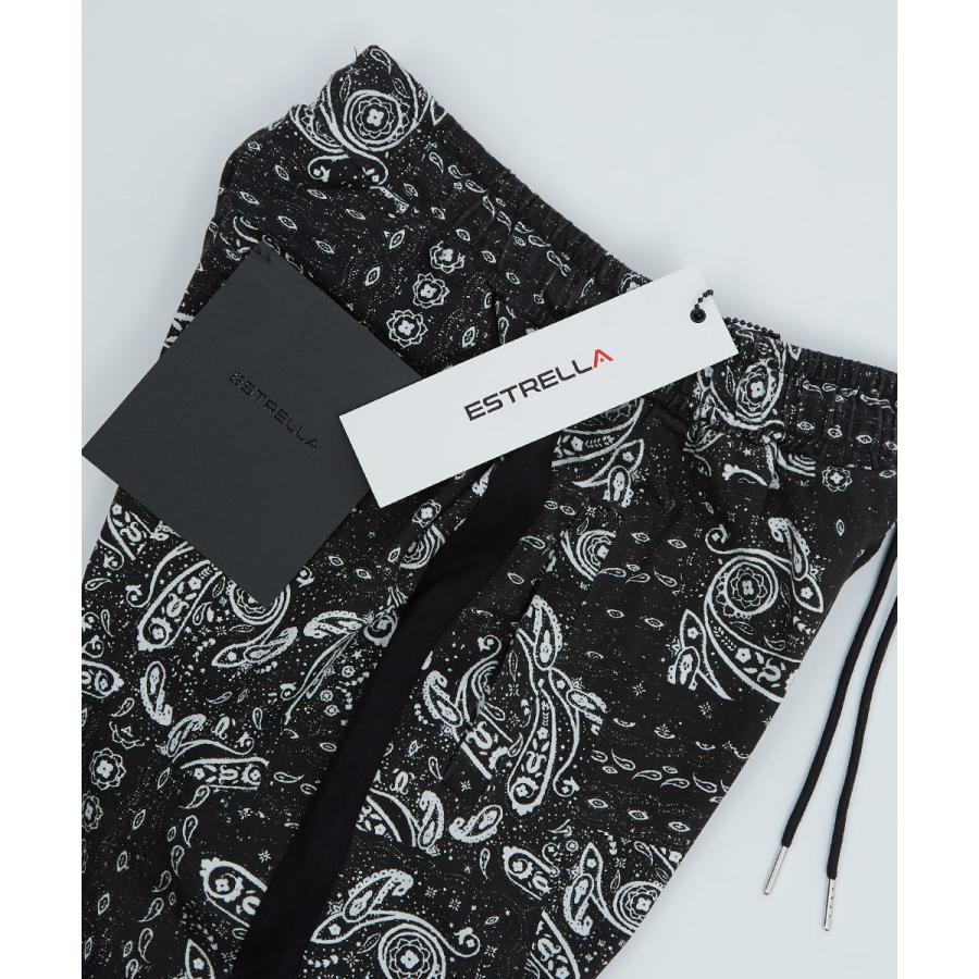 スリムフィット 裾ジップ ペイズリー サイドライン ジャージパンツ メンズ | improves | 11