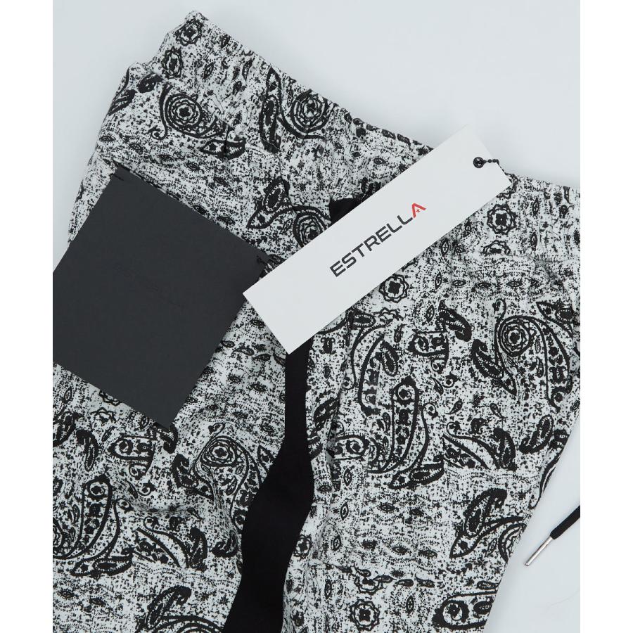 スリムフィット 裾ジップ ペイズリー サイドライン ジャージパンツ メンズ | improves | 10