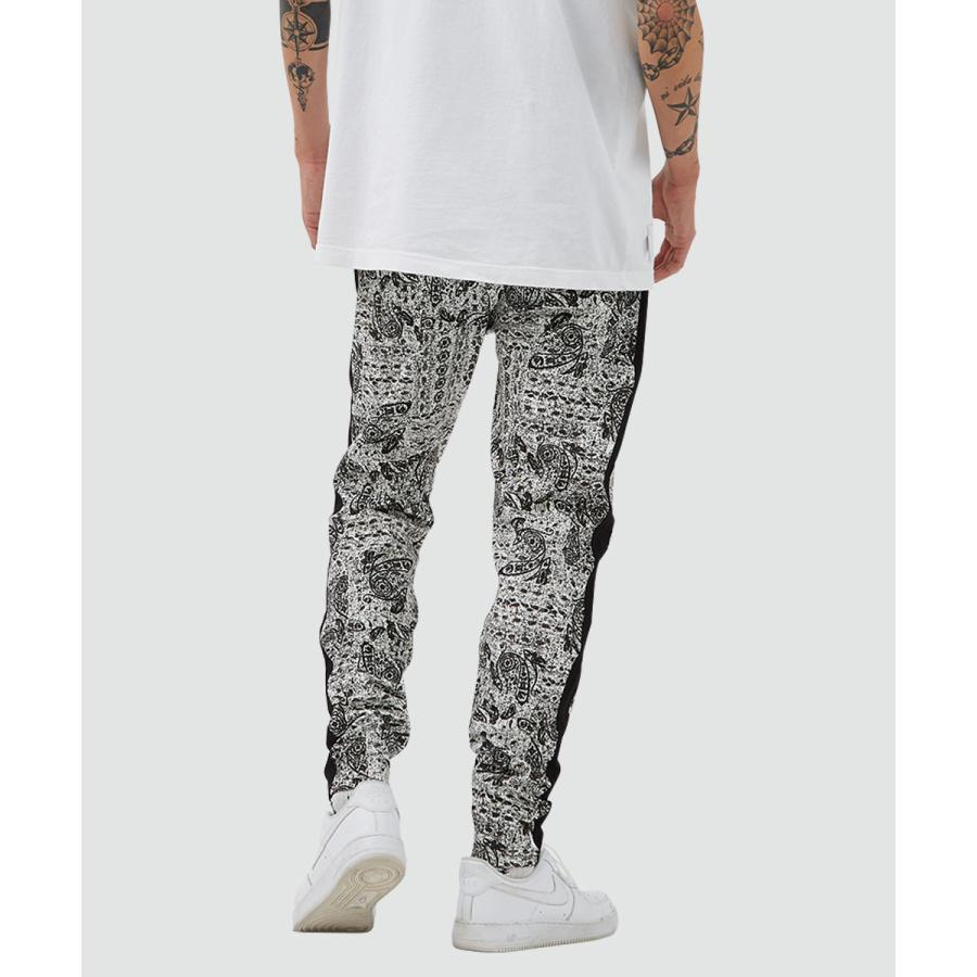 スリムフィット 裾ジップ ペイズリー サイドライン ジャージパンツ メンズ | improves | 06