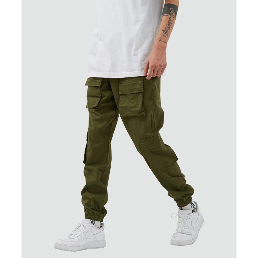 テーパードフィット マルチポケット カーゴ ジョガーパンツ メンズ | improves | 02