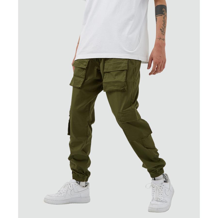 テーパードフィット マルチポケット カーゴ ジョガーパンツ メンズ | improves | 06