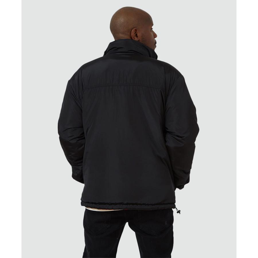 中綿ジャケット メンズ 防寒 リバーシブル スタンドネック バンダナ柄 ペイズリー柄 赤  ストリート系 ストリートファッション ESTRELLA | improves | 03