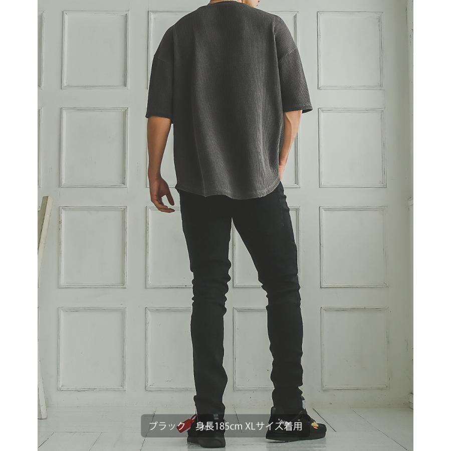 Soloist オーバーサイズワッフルスウェット TAKAHIROMIYASHITATheSoloist. (ザソロイスト) oversized crew