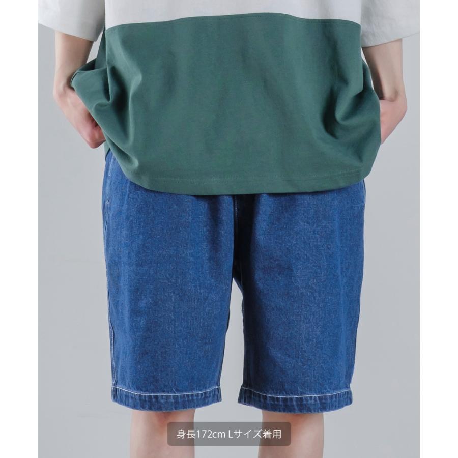 ショートパンツ ユニセックス SIDEWAY STANCE サイドウェイスタンス ハーフパンツ バギーショーツ 短パン デニムパンツ | improves | 01