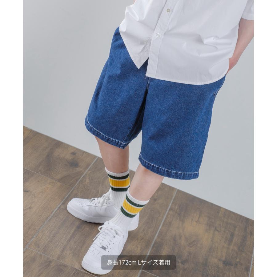 ショートパンツ ユニセックス SIDEWAY STANCE サイドウェイスタンス ハーフパンツ バギーショーツ 短パン デニムパンツ | improves | 02